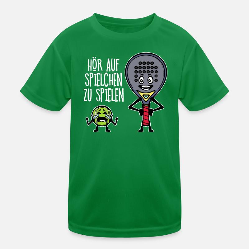 Trainer Padelteam Schläger Padel Statement Bälle Kinder Funktions-T-Shirt