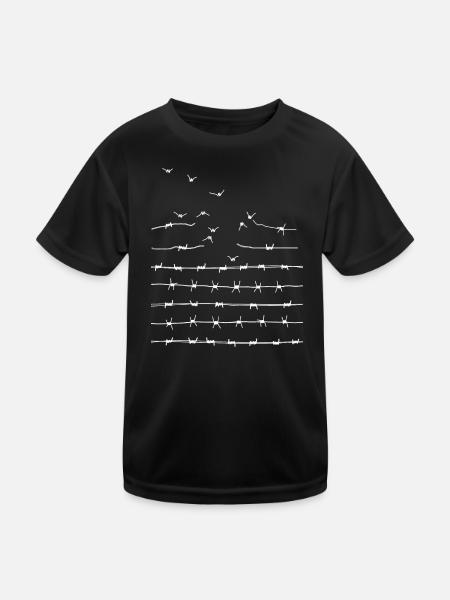 Befreien Sie sich (dunkel) - Kinder Funktions-T-Shirt - Schwarz - Vorne