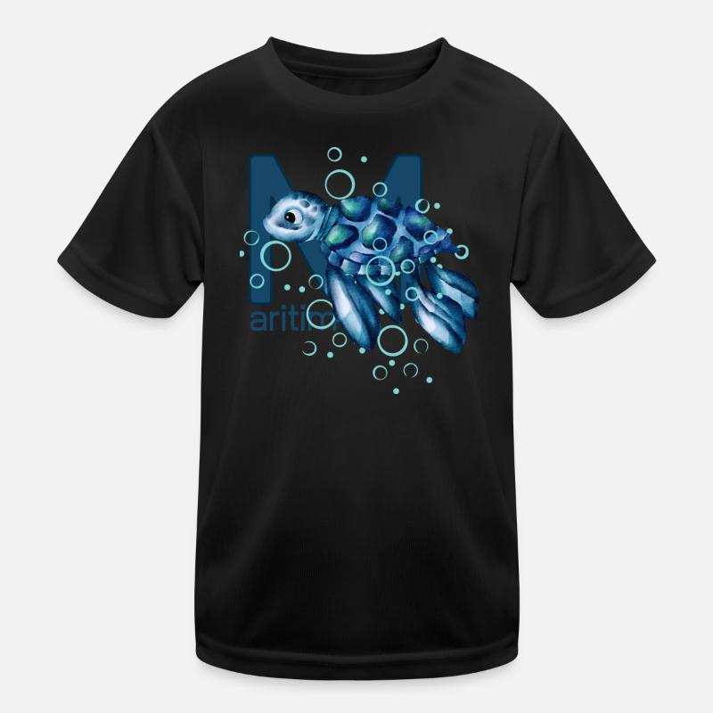 Maritime Turtle Kids Functional T-Shirt