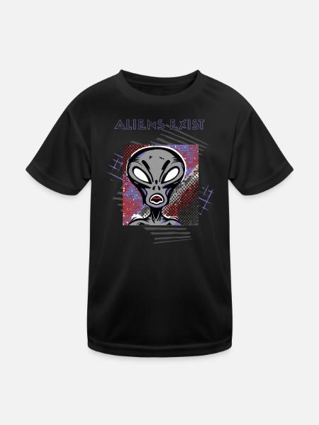 Außerirdische existieren: Beweisen Sie das Gegenteil - Kinder Funktions-T-Shirt - Schwarz - Vorne