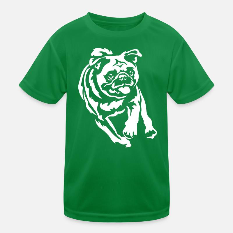 Mops "Black Edition" Kinder Funktions-T-Shirt