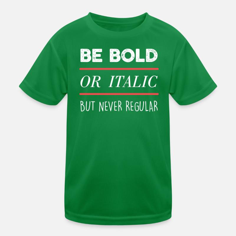 Sei mutig (dunkel) Kinder Funktions-T-Shirt