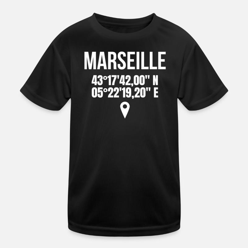 Marseille, ich bin Marseillais Kinder Funktions-T-Shirt