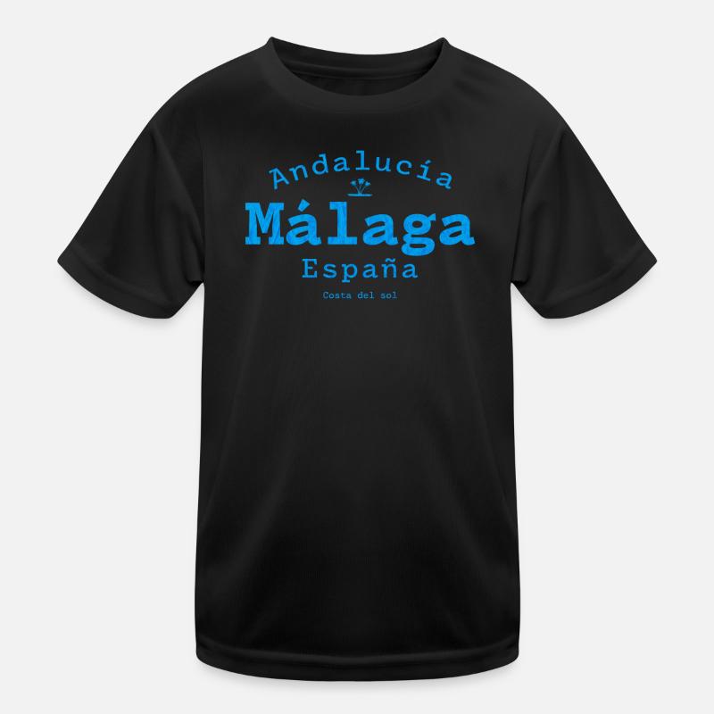 Malaga Andalousie Bleu côtier T-shirt sport Enfant