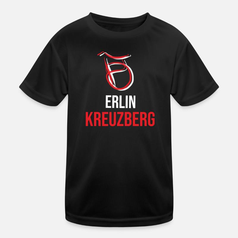 Berlin Kreuzberg Kapuzenpullover Kinder Funktions-T-Shirt