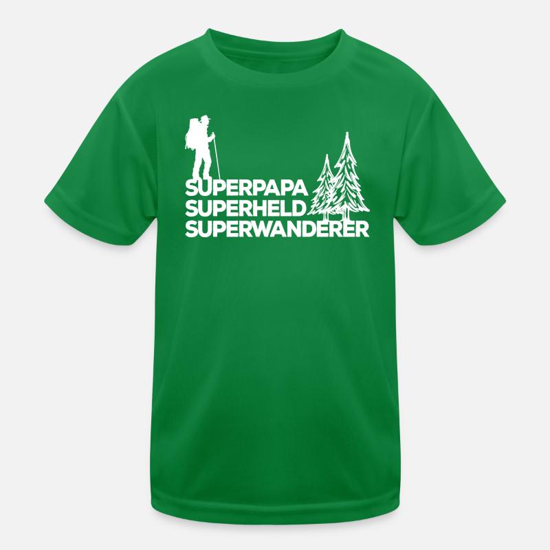 Bergwanderung Wandern Statement Wanderer Klettern Kinder Funktions-T-Shirt