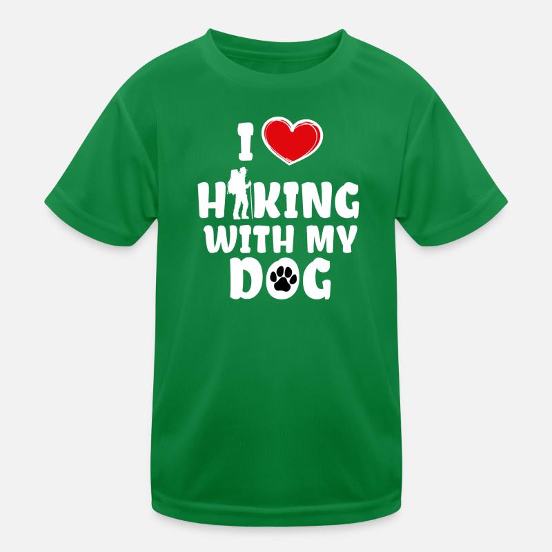 Herz Klettern Ich Liebe Wandern Statement Touren Kinder Funktions-T-Shirt