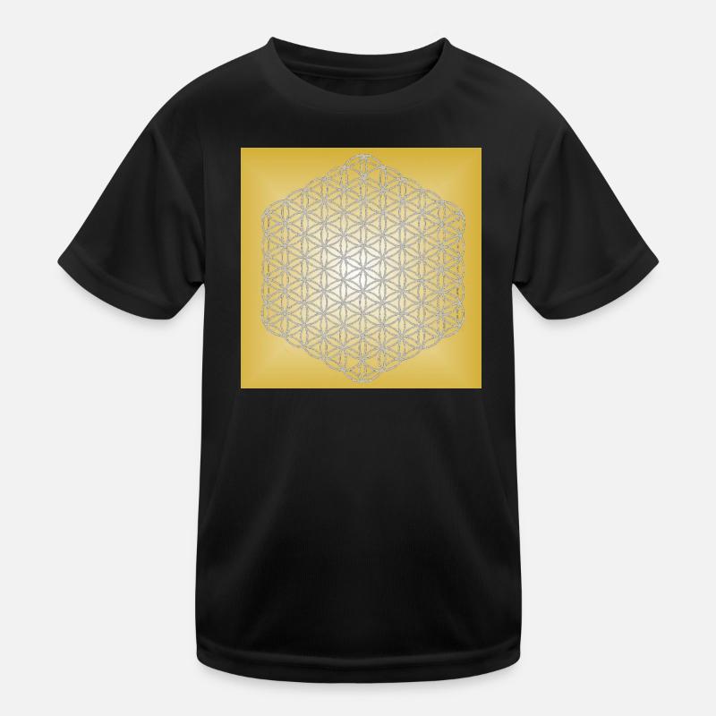 Fleur de Vie argent - 5ème dimension T-shirt sport Enfant
