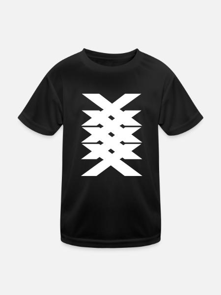 Cool xxxx digital art - Kids Functional T-Shirt - black - Front