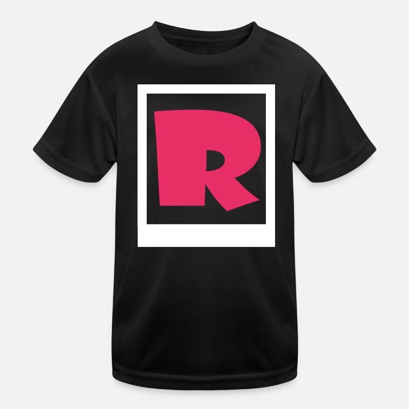 Schlichtes rosa Gothic R Kinder Funktions-T-Shirt