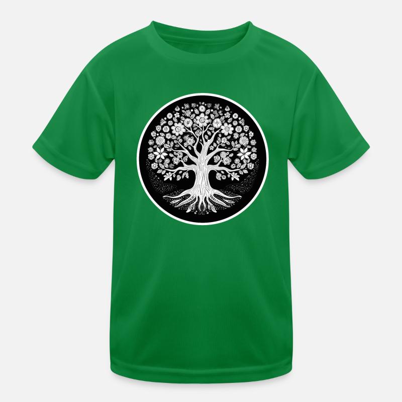 Arbre à racines de fleurs T-shirt sport Enfant