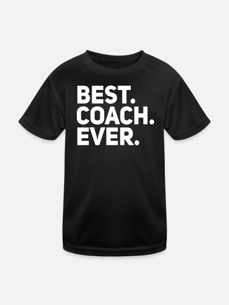 Bester Trainer aller Zeiten - Kinder Funktions-T-Shirt - Schwarz