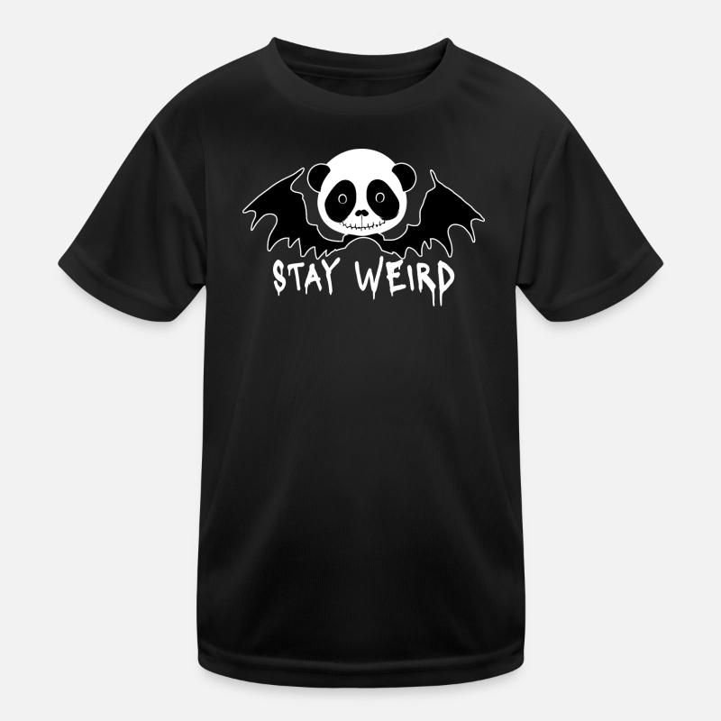 Stay weird Goth Panda Kinder Funktions-T-Shirt