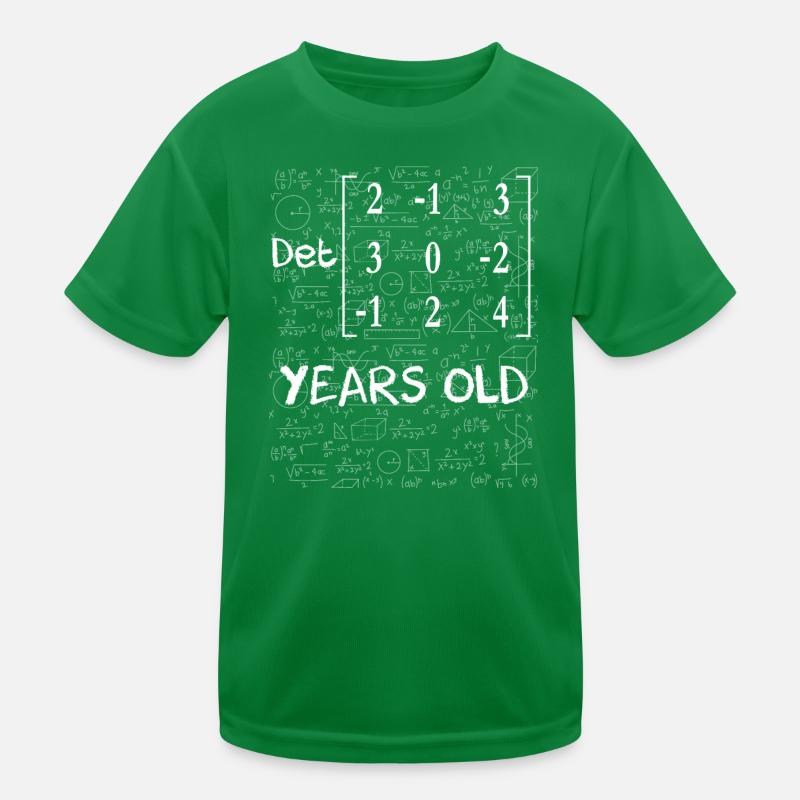 36th birthday 36 years matrix determinant Kids Functional T-Shirt