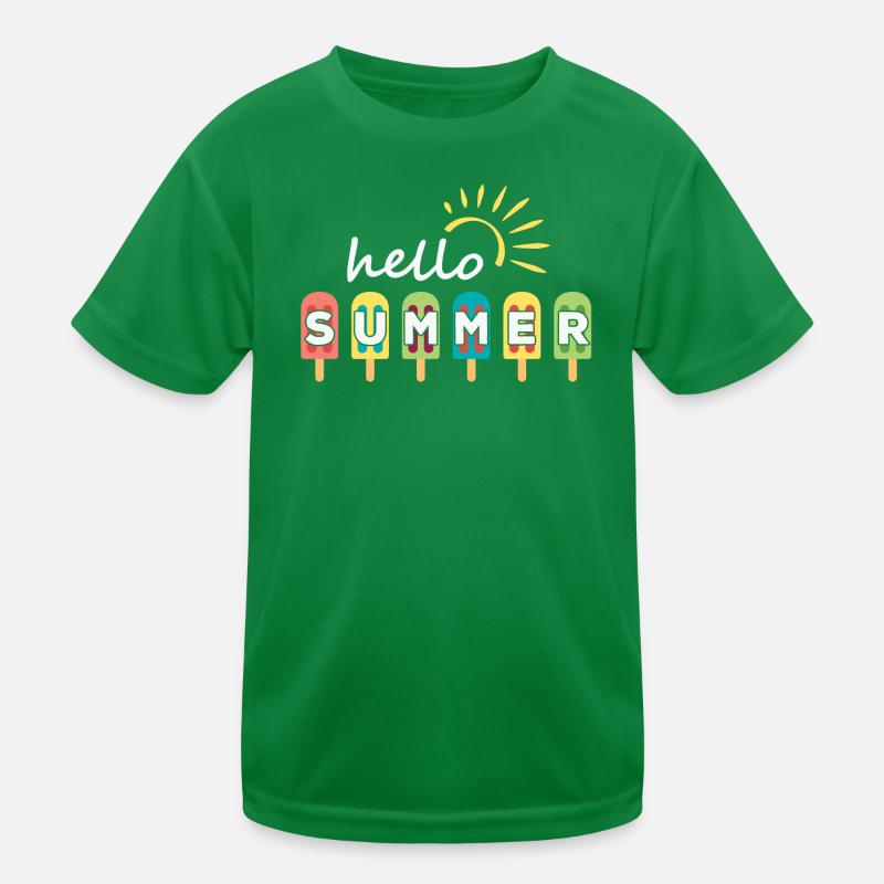 summer, hello summer, vacances d'été T-shirt sport Enfant