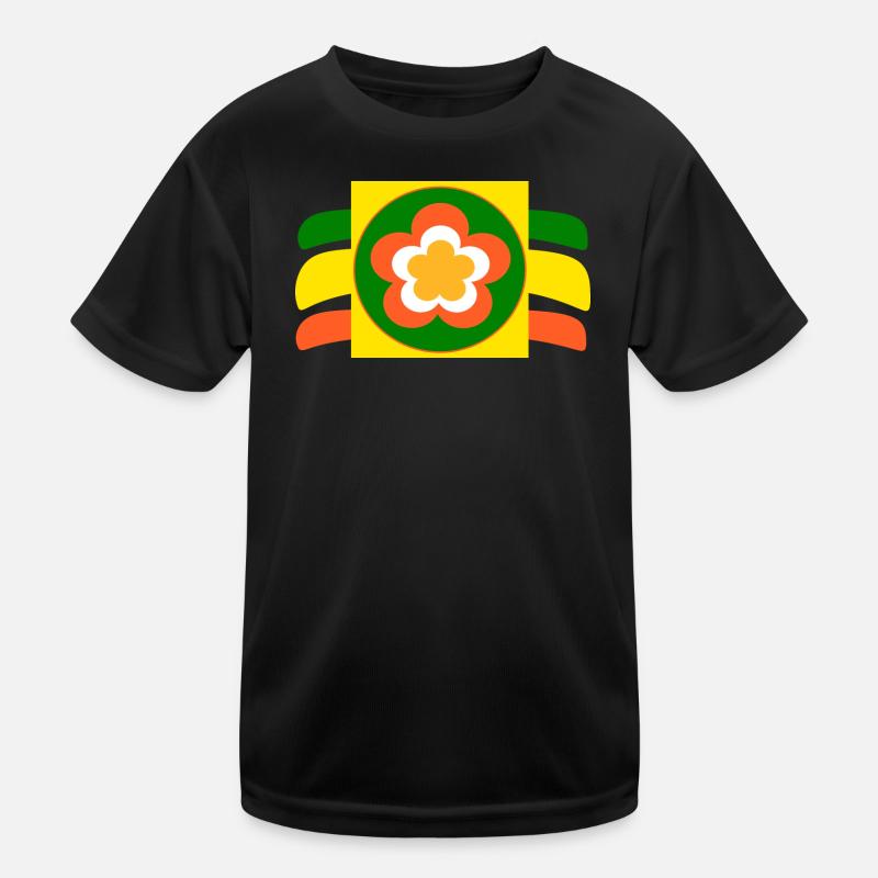 des années 70 fleur fleur T-shirt sport Enfant