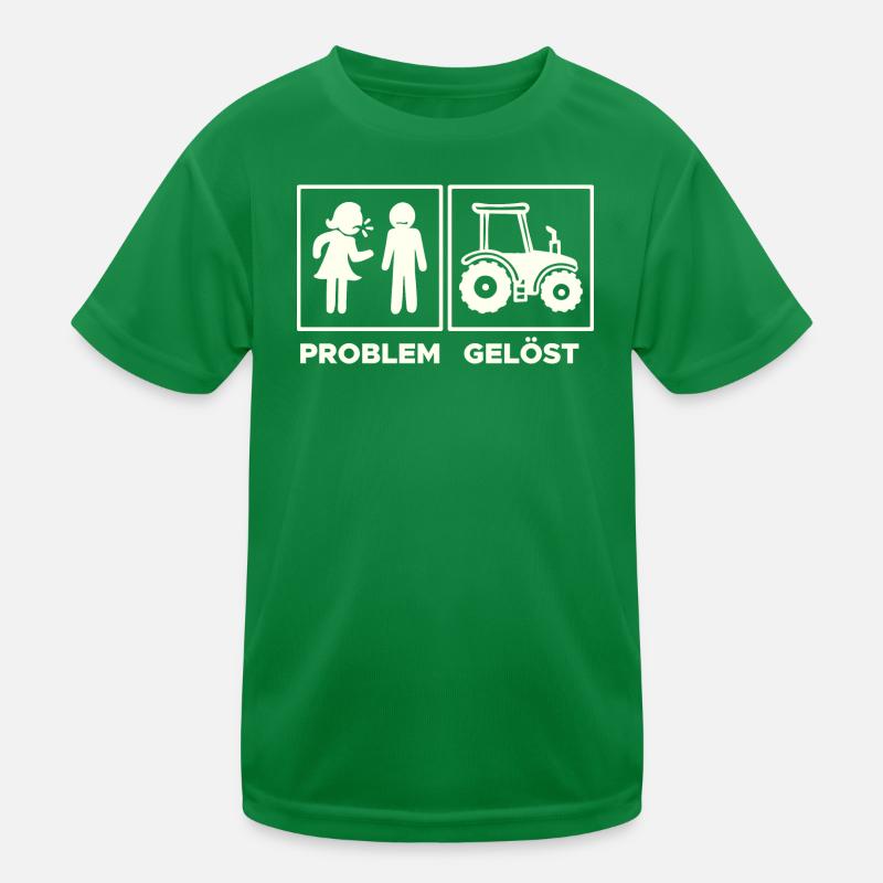 Landwirtschaft Traktor Feld Landleben Statement Kinder Funktions-T-Shirt