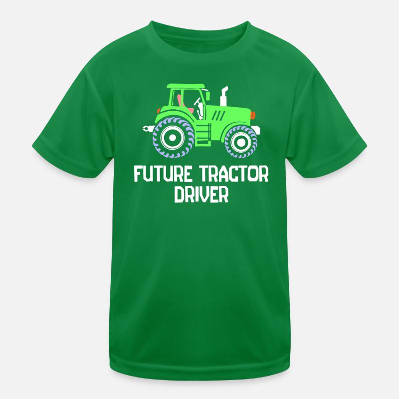 Nutzfahrzeug Statement Landleben Traktor Bauer Kinder Funktions-T-Shirt