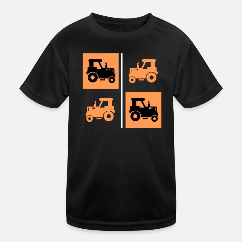 Ackerbau Landwirtschaft Schlepper Traktor Bauer Kinder Funktions-T-Shirt