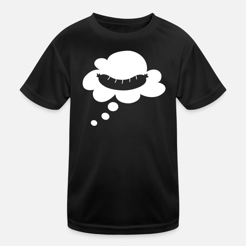bratwurst thought bubble camping grilling holiday fan Kids Functional T-Shirt