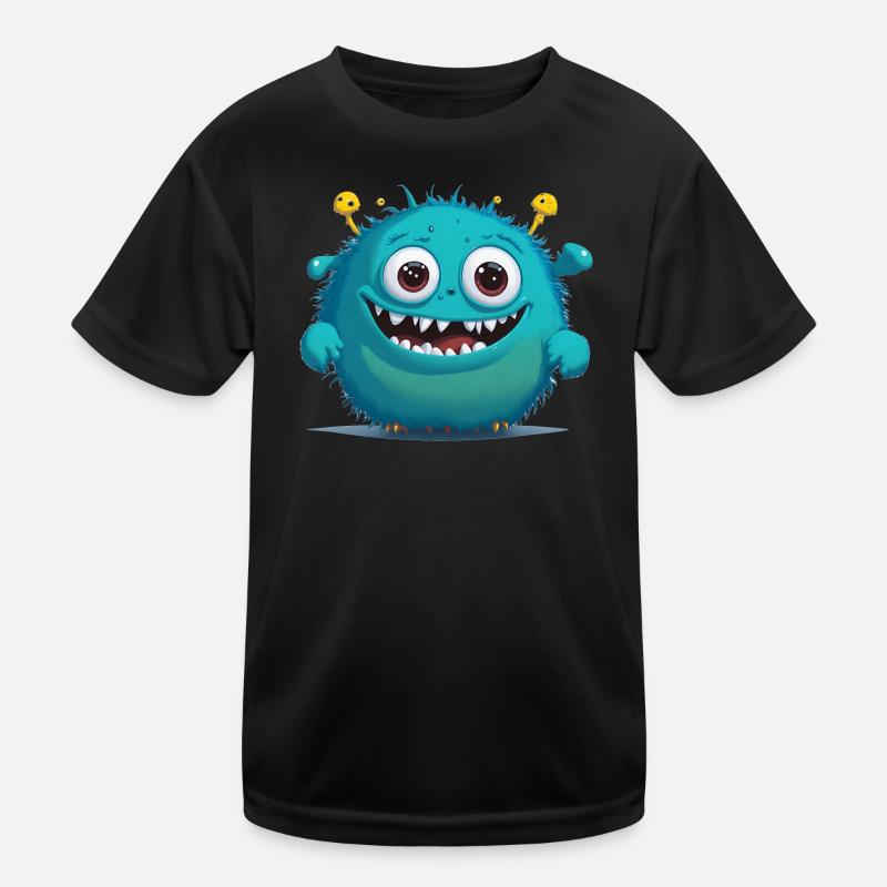 little blue monster Kids Functional T-Shirt