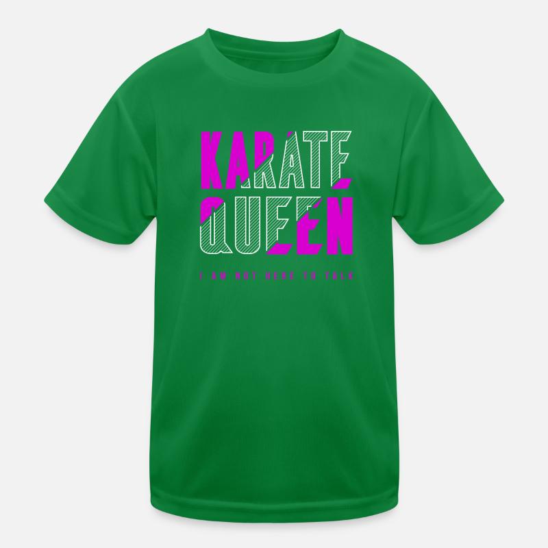Karate Königin Kinder Funktions-T-Shirt