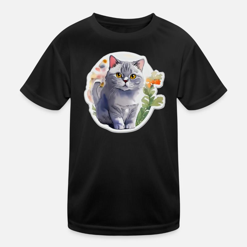 Britisch Kurzhaar Kinder Funktions-T-Shirt