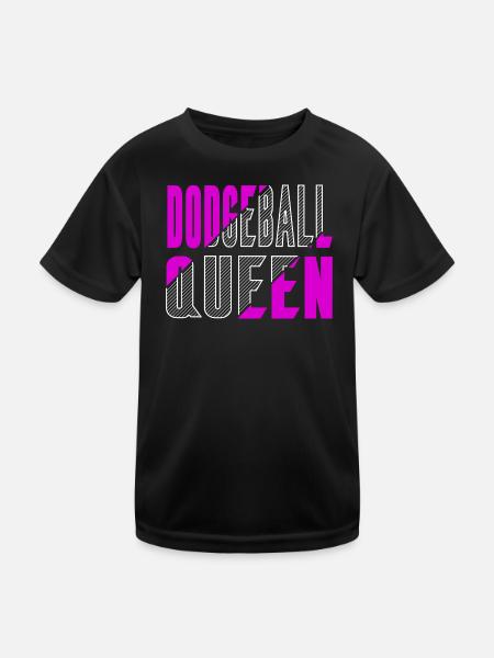 La reine du ballon chasseur - T-shirt sport Enfant - noir - Devant