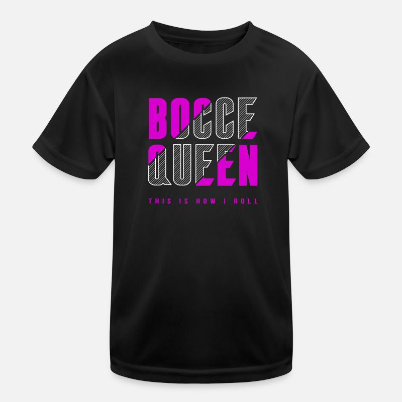 Bocce Königin Kinder Funktions-T-Shirt