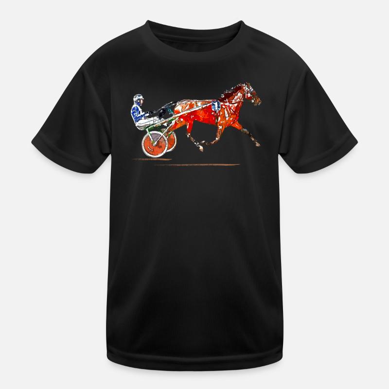 Trabrennen Kinder Funktions-T-Shirt