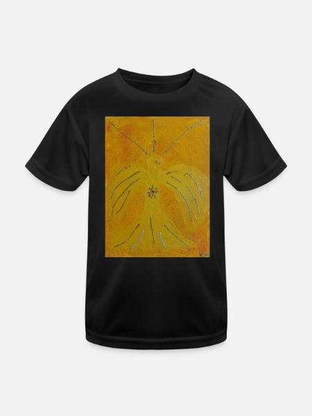 Erzengel Jophiel - Kinder Funktions-T-Shirt - Schwarz - Vorne