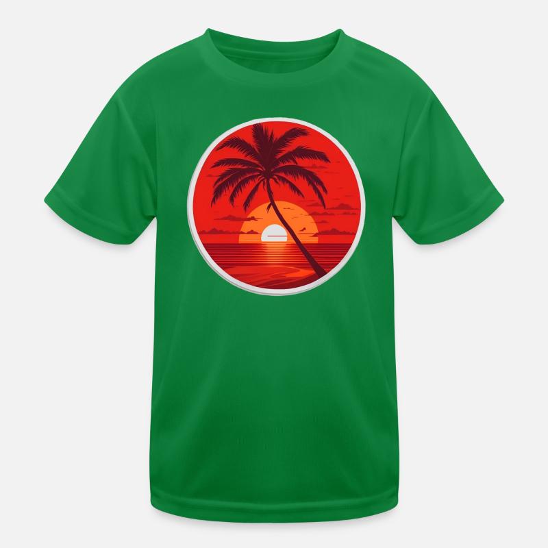 Coucher de soleil T-shirt sport Enfant