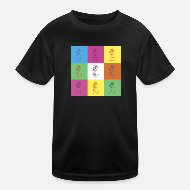 Microphone design Kids Functional T-Shirt