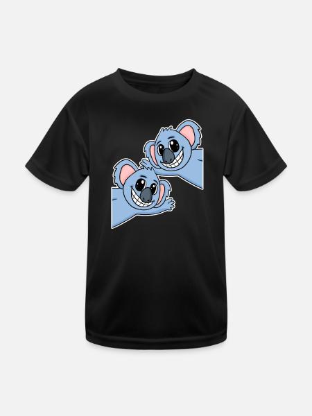 Koala Koalas - T-shirt sport Enfant - noir - Devant