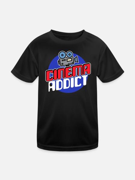 Movies, Camera, Statement, Theater, Movie Night, Movies - Kids Functional T-Shirt - black - Front