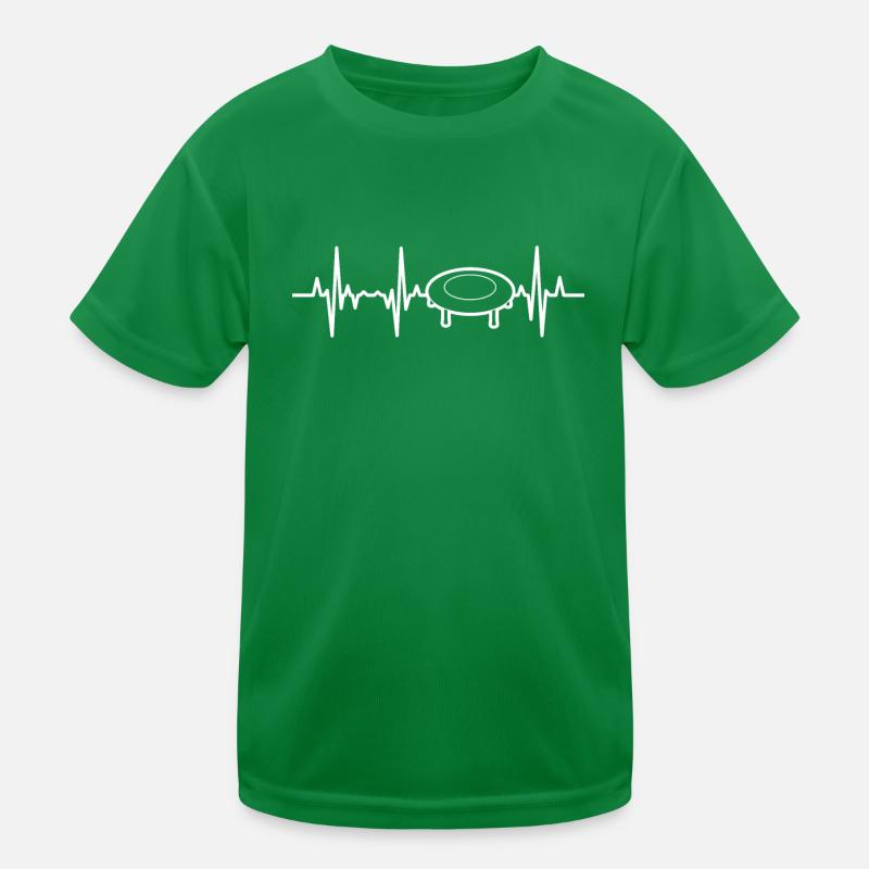 Trampolin Herzlinie Kinder Funktions-T-Shirt