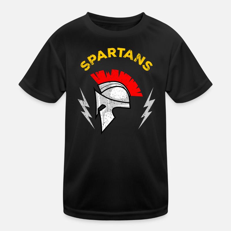 Spartan Mohawk Helm Kinder Funktions-T-Shirt