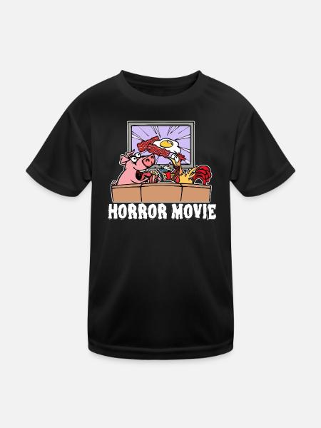 Movies Cineast Filme Movies Kino Nacht Statement - Kinder Funktions-T-Shirt - Schwarz - Vorne