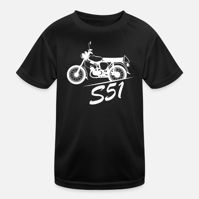 simson s51 Symbol Nostalgie DDR Moped Freunde Kinder Funktions-T-Shirt