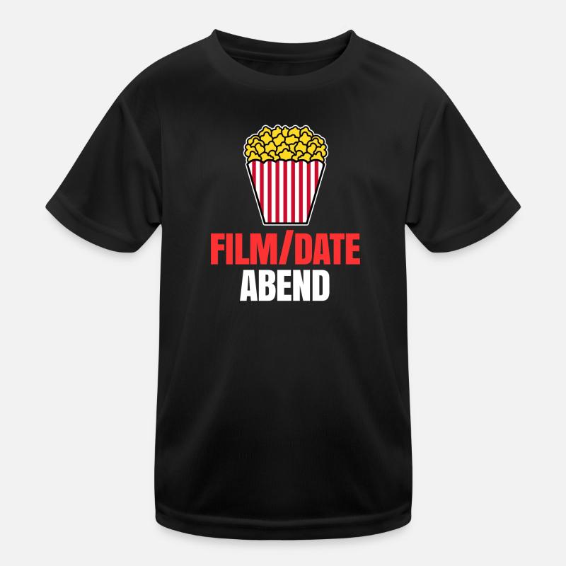 Films Films Popcorn Binge Watching Déclaration Cinéma T-shirt sport Enfant