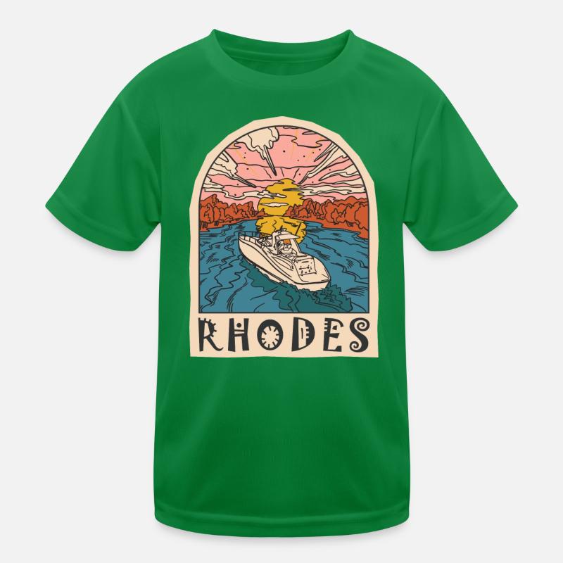 Rhodes Holidays Beach Grèce T-shirt sport Enfant