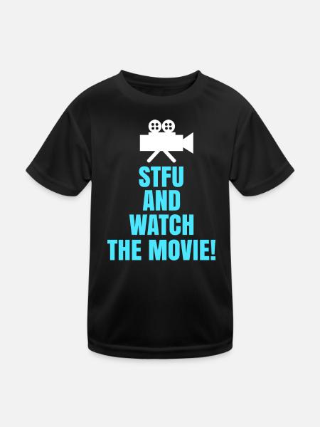 Movies, Theater, Camera, Statement, Movie Night, Movies - Kids Functional T-Shirt - black - Front