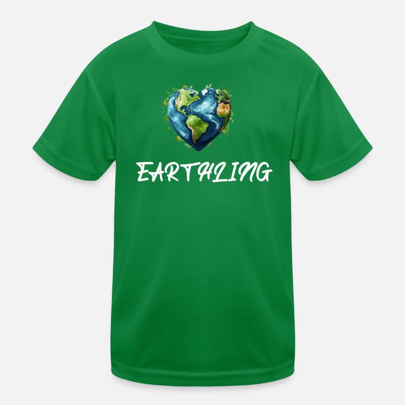 Earthling Weltbürger Kinder Funktions-T-Shirt