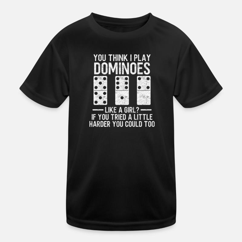 Domino Design Kinder Funktions-T-Shirt