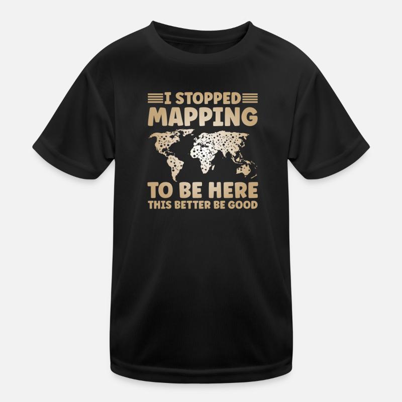 Conception cartographique T-shirt sport Enfant