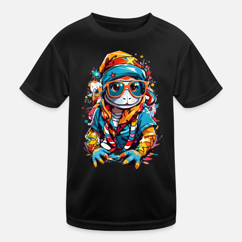 Echse Kinder Funktions-T-Shirt