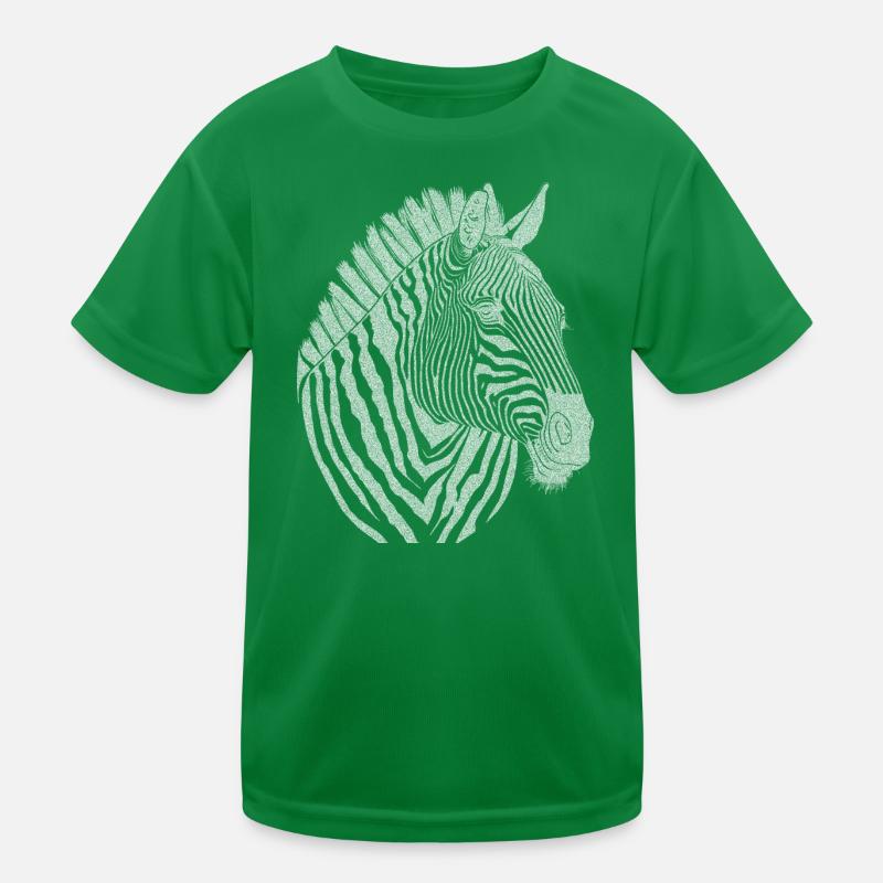 Zebra Noir Kids Functional T-Shirt