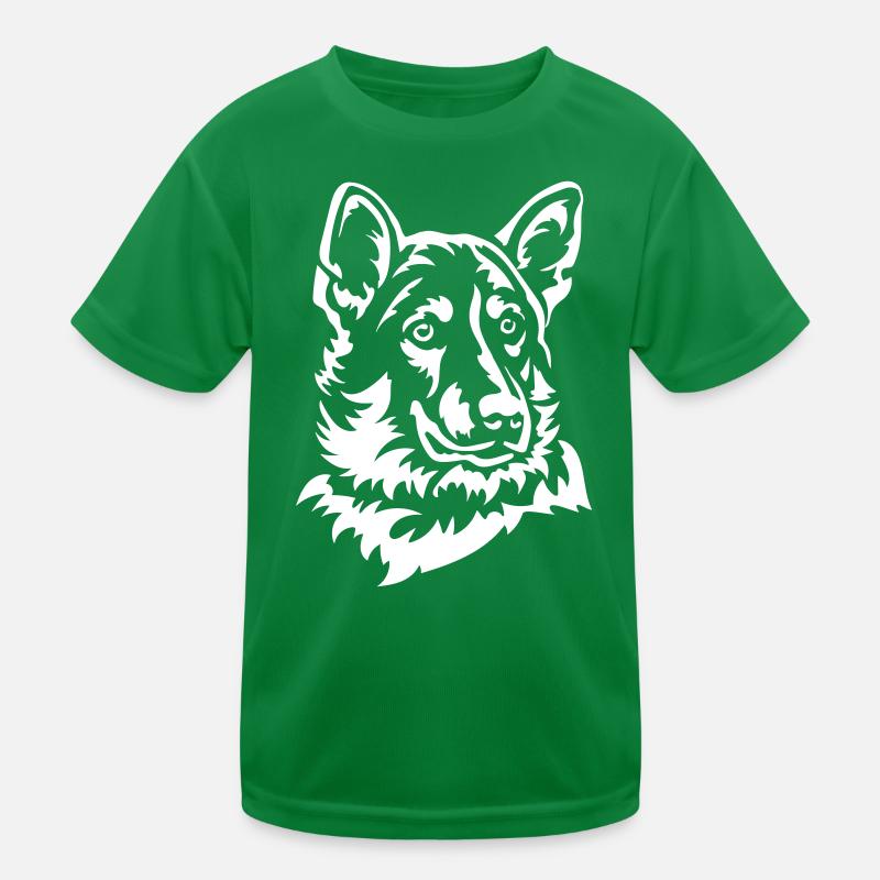 Tamaskan Kopf "Black Edition" Kinder Funktions-T-Shirt
