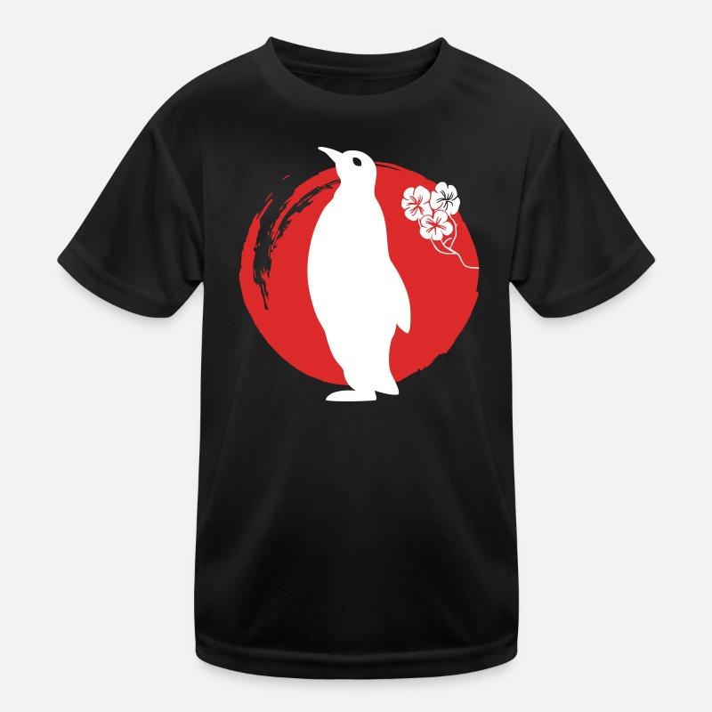 Silhouette de pingouin japonais T-shirt sport Enfant
