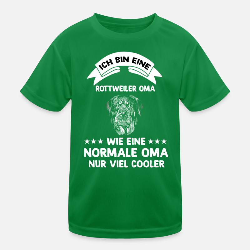 Ich bin eine Rottweiler Oma Kinder Funktions-T-Shirt